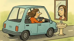 Vic: Ženska gleda v ogledalo...