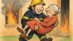 Vic: Gasilca vprašajo, zakaj se smeji