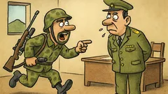 Vic: Ostrostrelec pridrvi v kasarno k polkovniku