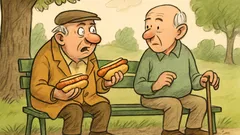 Vic: Dva upokojenca v parku lačna