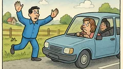 Vic: Skoraj sem povozila Modrijana na cesti