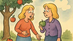 Vic: Dve blondinki razpravljata o jabolkih