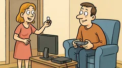 Vic: Dragi, najin otrok je izgubil prvi zobek