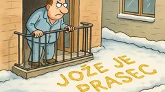 Vic: Jože stopi na balkon v sneg…