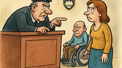 Vic: Sodnik vpraša: »Vas je udaril?«