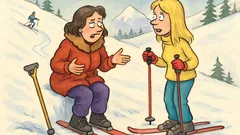 Vic: Blondinka vpraša o smučarski nesreči