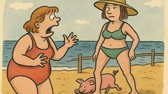 Vic: Suzana prvič vidi prijateljico v kopalkah