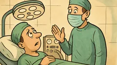 Vic: Prestrašeni pacient vpraša kirurga pred anestezijo