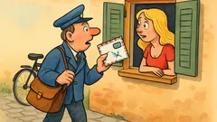 Vic: Poštar pozvoni pri vratih, blondinka odpre