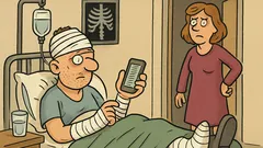 Vic: Mož pošlje SMS ženi iz urgence