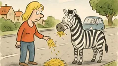 Vic: Zakaj blondinka meče seno na cesto?