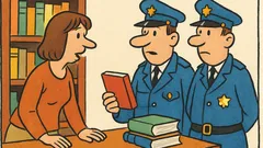 Vic: Policista v knjigarni iščeta darilo