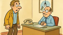 Vic: Milan vstopi v pisarno …