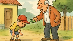 Vic: Stric opazi Janezka, ki išče evre