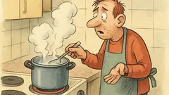 Vic: Dve kocki ledu padeta v vrelo vodo