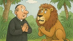 Vic: Sredi džungle župnik sreča leva