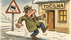 Vic: Ceste so spolzke—zaneslo me v gostilno