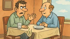 Vic: Miha in Štefan v restavraciji...