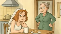 Vic: Mladoporočenca živita s taščo