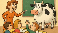 Vic: Učiteljica pri biologiji sprašuje učence