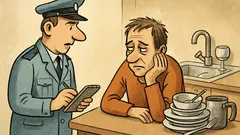 Vic: Policist zaslišuje moškega o ženi