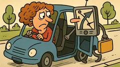 Vic: Ena ženska tako slabo vozi, da...