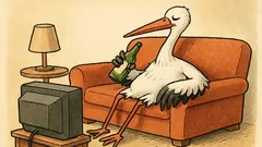 Vic: Kaj dela štorklja po dojenčku?