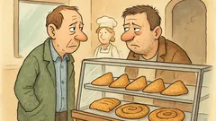 Vic: Soseda se srečata v pekarni...