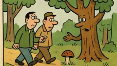 Vic: Gresta dva kolega po gozdu…