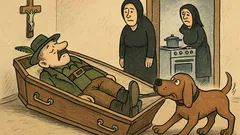 Vic: Lovec s psom v gostilno...