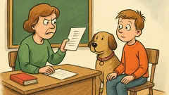 Vic: Učiteljica: Peter, si prepisal spis?