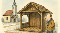 Vic: Ob cerkvi postavijo prazne jaslice