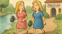 Vic: Blondinki se sprehajata ob reki