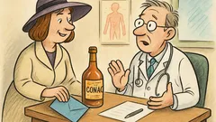 Vic: Pacientka prinese konjak in kuverto