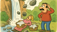 Vic: Fata pere perilo pod slapom…