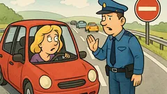 Vic: Blondinka vozi po avtocesti narobe