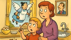 Vic: Mami, ali res angeli letijo?