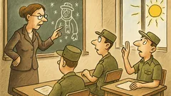 Vic: V kadetski šoli profesorica razlaga…