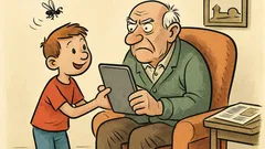 Vic: Sinko, daj mi časopis...