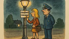 Vic: Po cesti se sprehaja blondinka